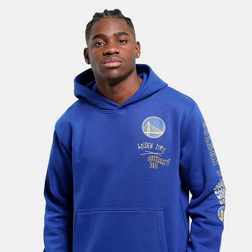 Mikina s kapucňou Outerstuff Team Drip Hoodie Golden State Warriors Curry Stephen modrá