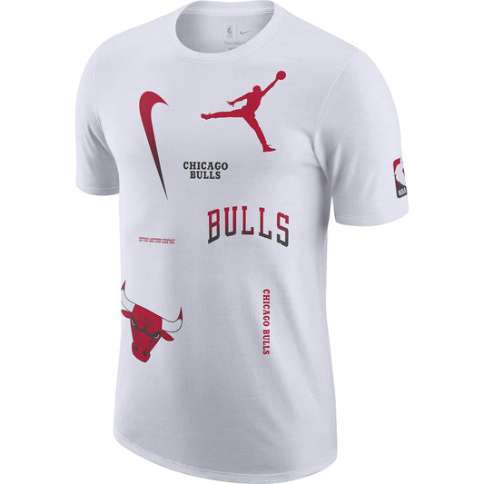 Nike Jordan Nk Courtside Statement Max 90 Ss - 8-20Y - Chicago Bulls White