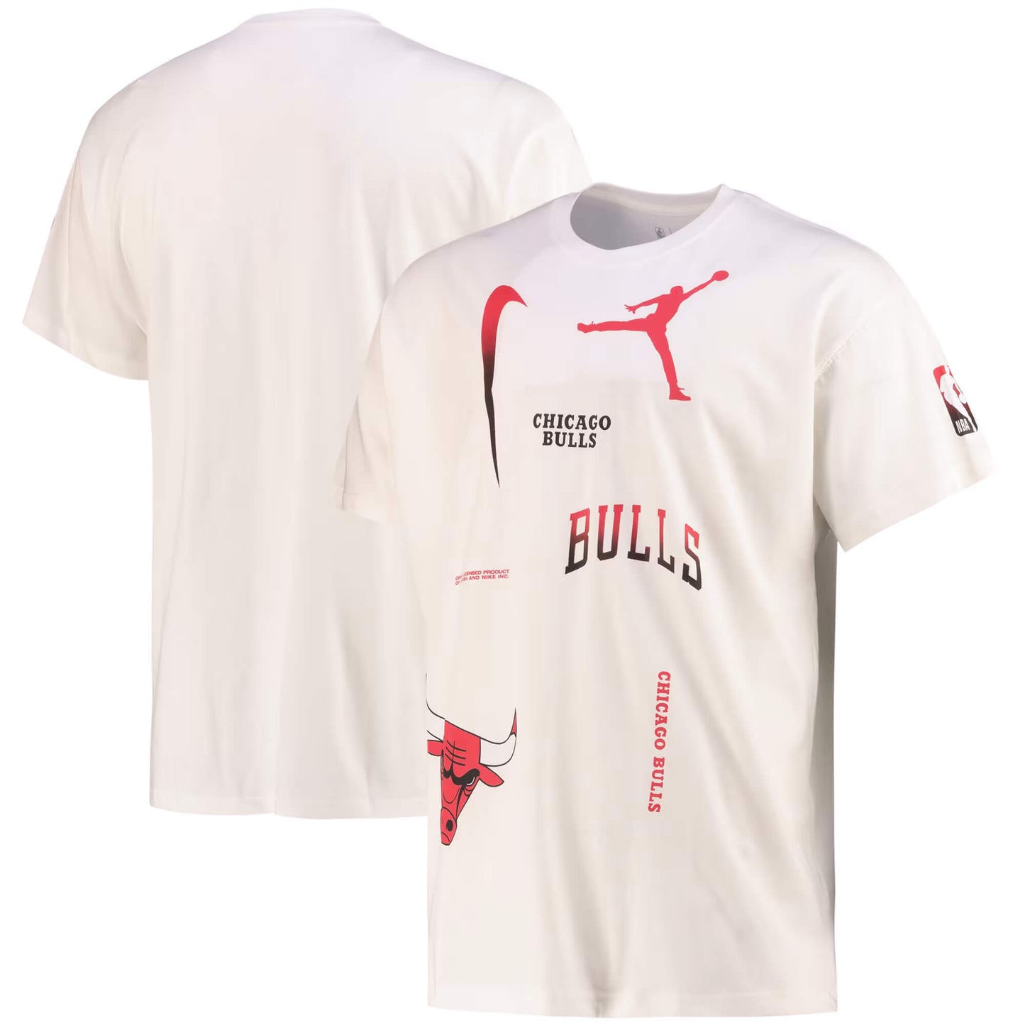 Nike Jordan Nk Courtside Statement Max 90 Ss - 8-20Y - Chicago Bulls White
