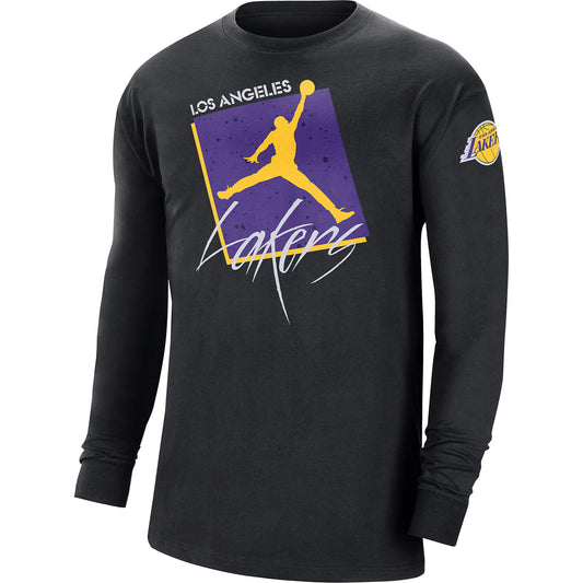 Jordan Nk Courtside Statement Max 90 Ls - 8-20Y - La Lakers Black