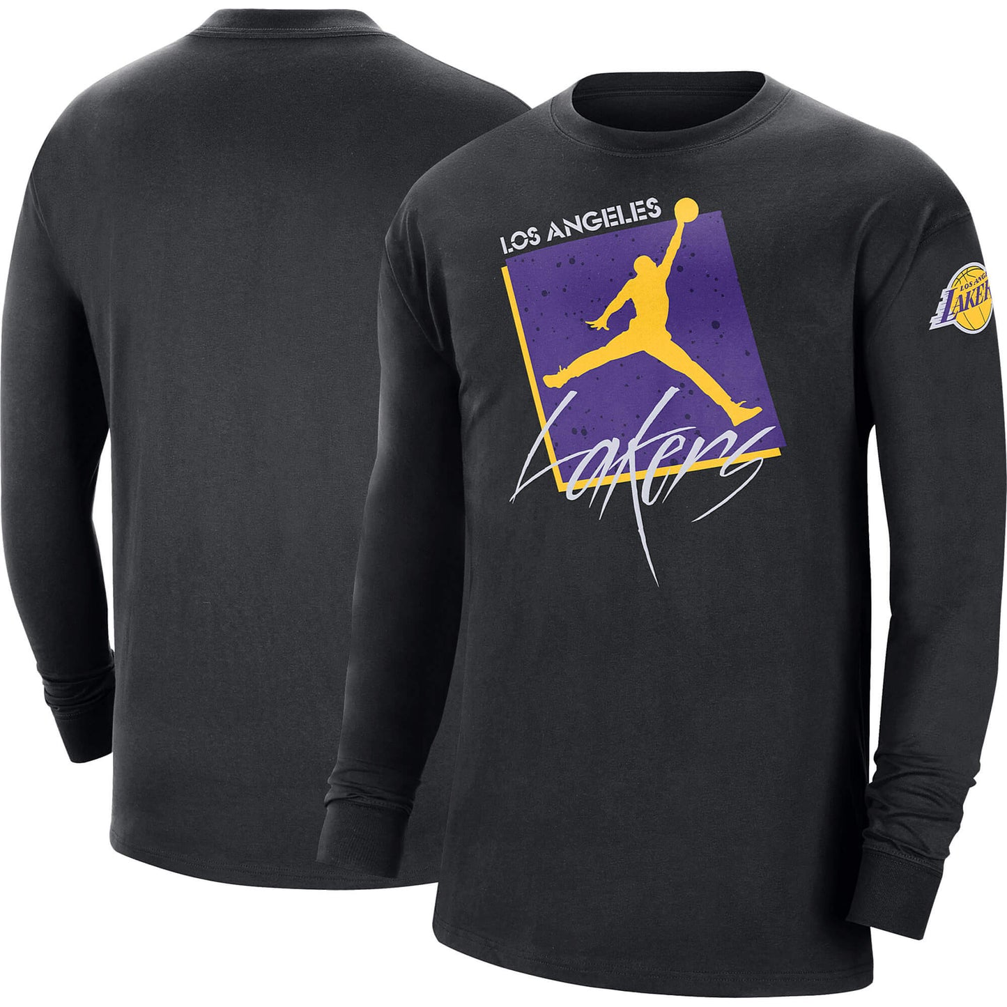 Jordan Nk Courtside Statement Max 90 Ls - 8-20Y - La Lakers Black