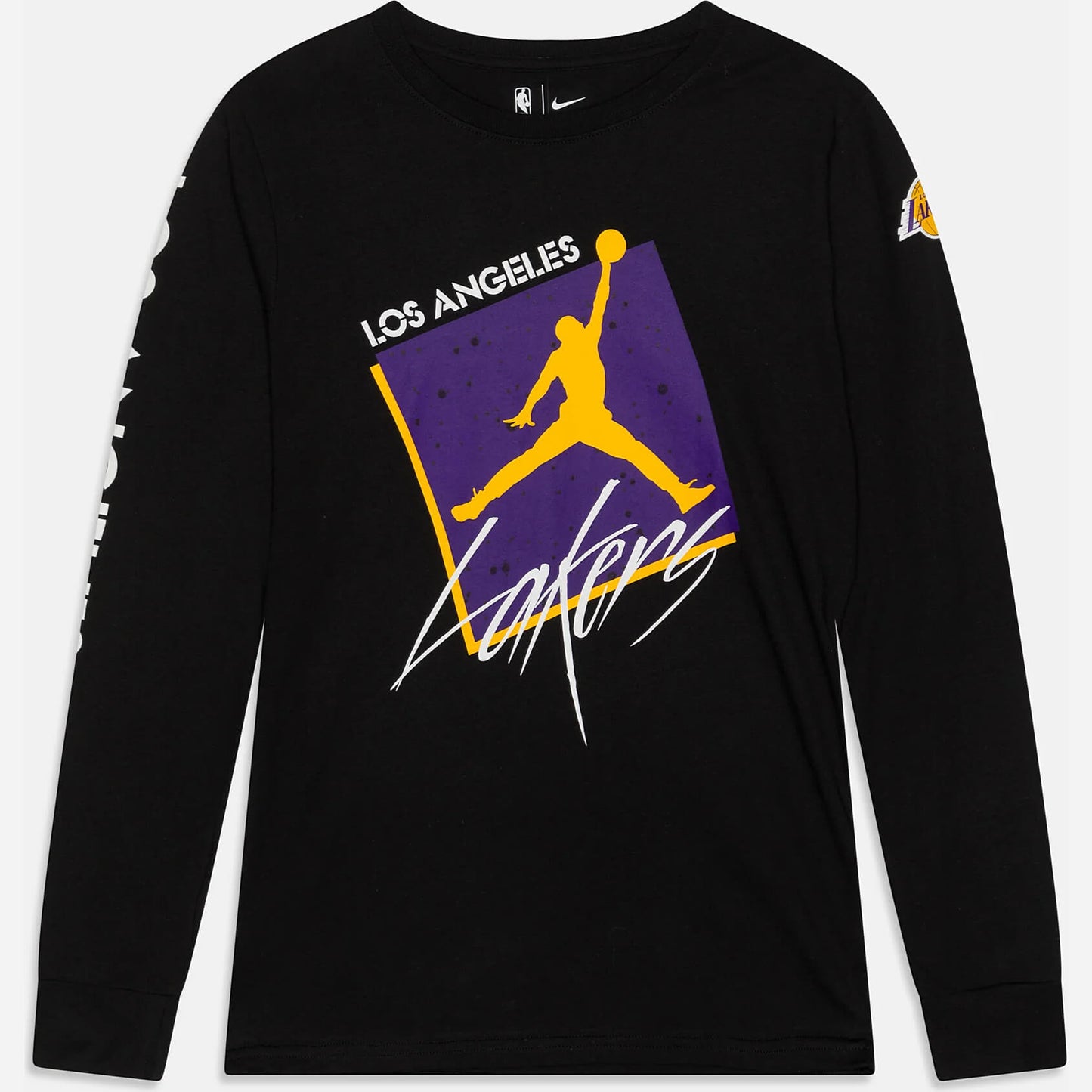 Jordan Nk Courtside Statement Max 90 Ls - 8-20Y - La Lakers Black