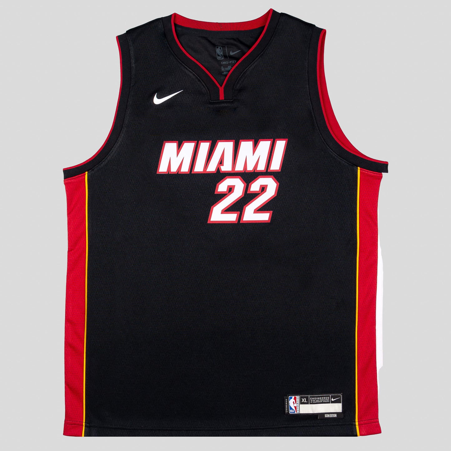 Detský basketbalový dres Nike Boys Icon NBA Swingman Jersey - Player Miami Heat Jimmy Butler – Nr. 22 čierny