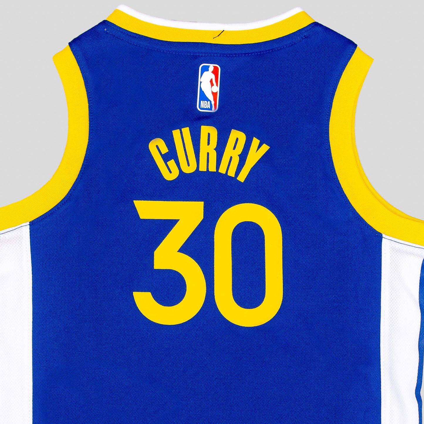 Detský basketbalový dres NBA Nike 0-7Y Icon Replica Jersey Golden State Warriors Stephen Curry – Nr. 30 modrý/žltý
