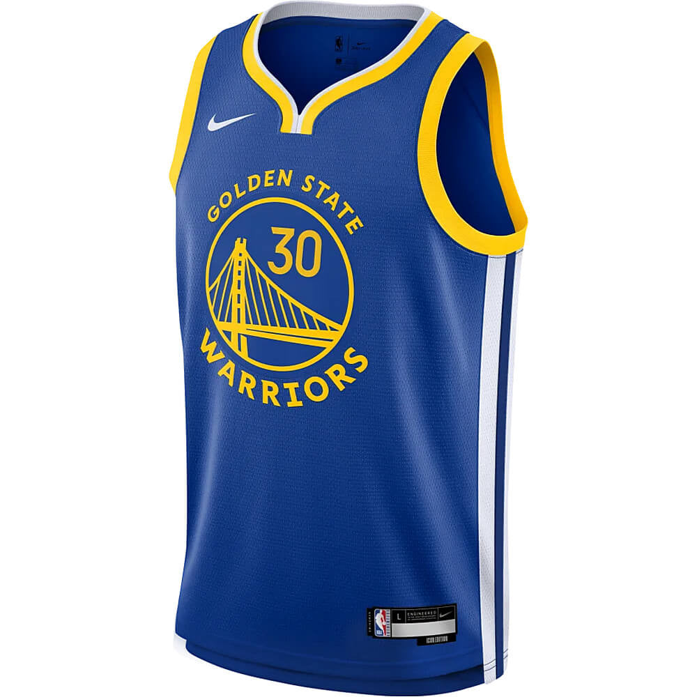 Detský basketbalový dres Nike Boys Icon NBA Swingman Jersey - Player Golden State Warriors Stephen Curry – Nr. 30 modrý