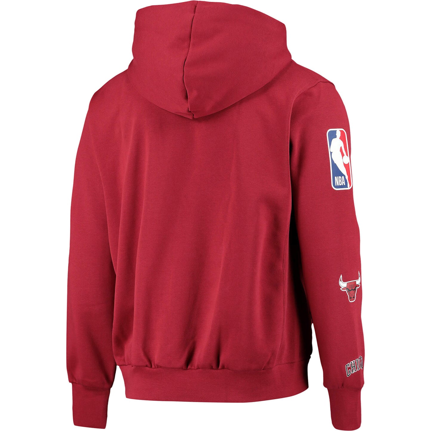 Detská mikina s kapucňou Nike Fleece Pullover Courtside  8-20Y - Chicago Bulls červená