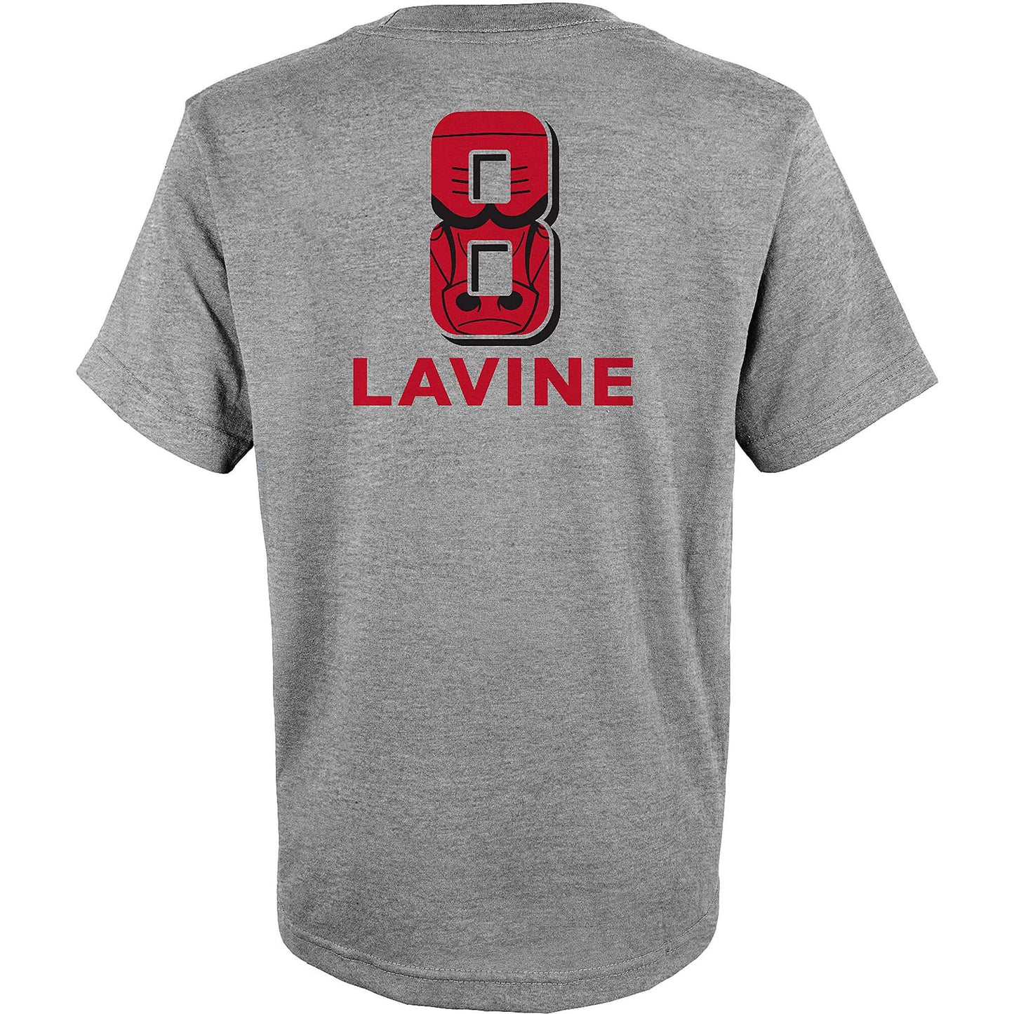 Outer Stuff By The Numbers Ss Tee Chicago Bulls Lavine Zach Grey