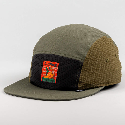 Šiltovka DJINN’S 5 Panel FC Resting olivová