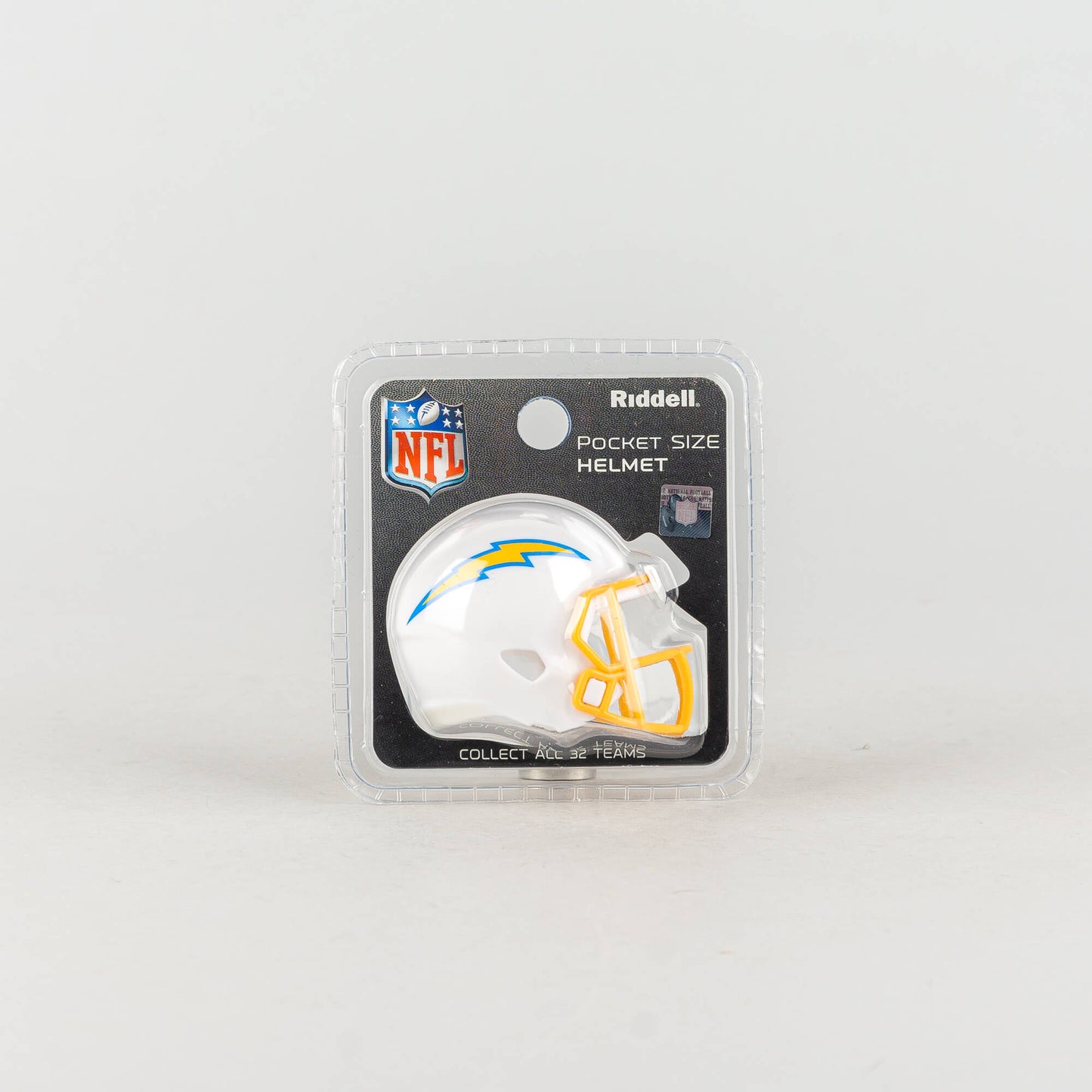 Mini helma NFL Riddell Pocket Size Single Helmet Los Angeles Chargers